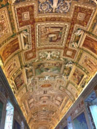 ceiling on the hallway from the Papal apartments