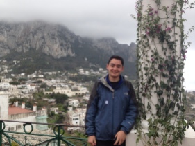 overlooking Capri's hillside