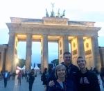 My family in front of the Brandenburg Gate.
