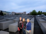 Spencer, Mom, and I at the Holocaust Memorial.
