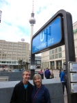 Mom and Spencer at Alexanderplatz